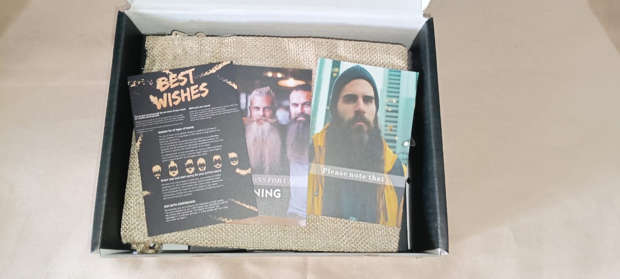 100%pure&natural beard hit